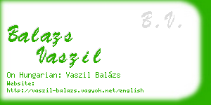balazs vaszil business card